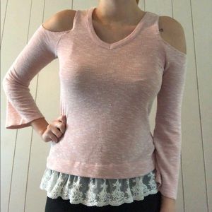 Long sleeve pink shirt